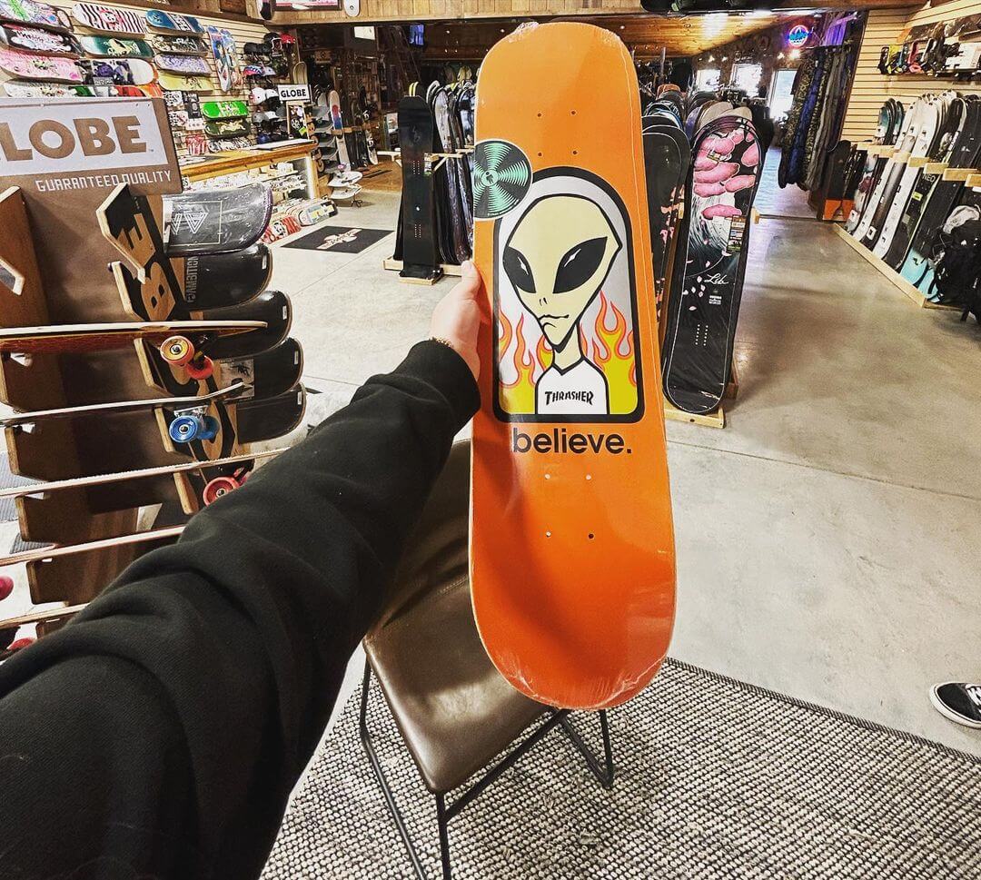 alien workshop skate deck at Backwoods Snowboards and Skateboards in Auburn Maine
