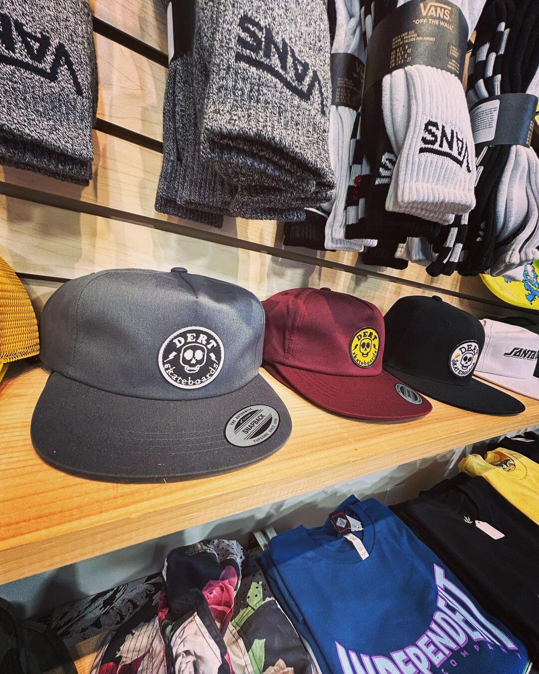 skateboard hats and vans socks at Backwoods Snowboards and Skateboards in Auburn Maine