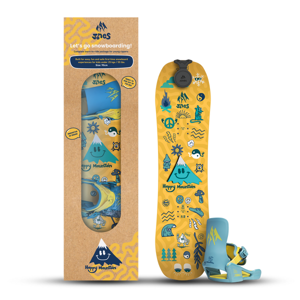 Jones Happy Mountain Youth Snowboard Package 2026