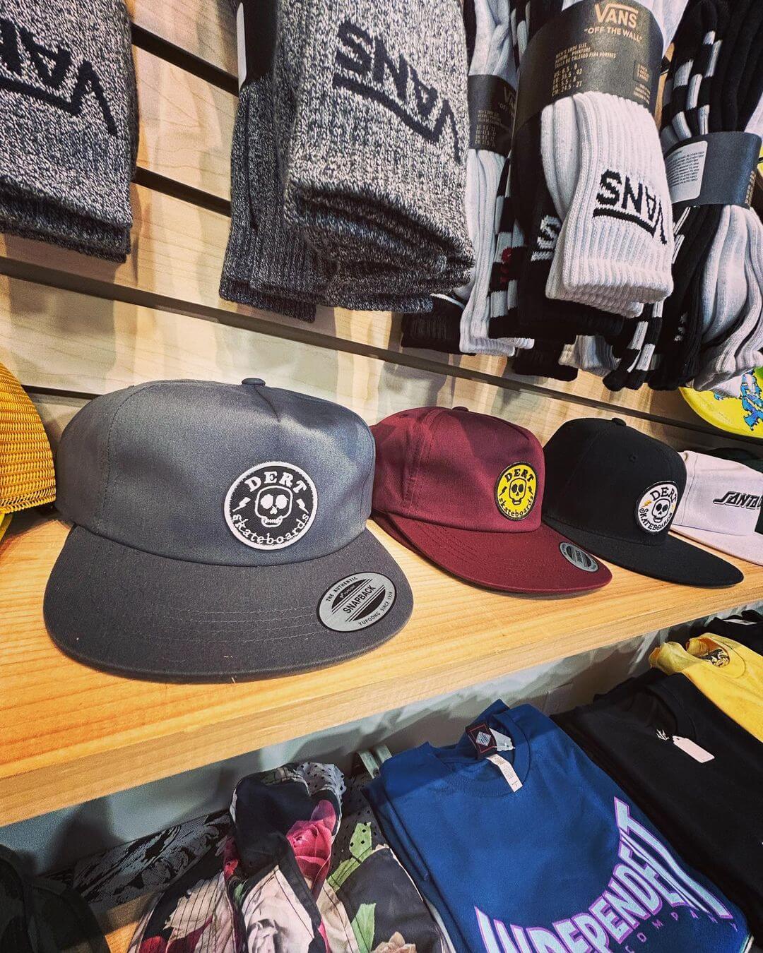 skateboard hats and vans socks  at Backwoods Snowboards and Skateboards in Auburn Maine