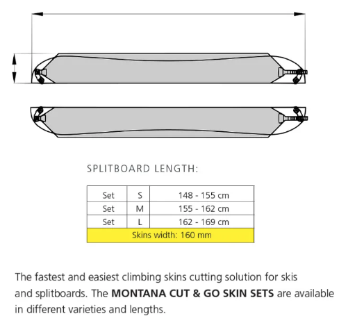 Montana Skins Splitboard Skins