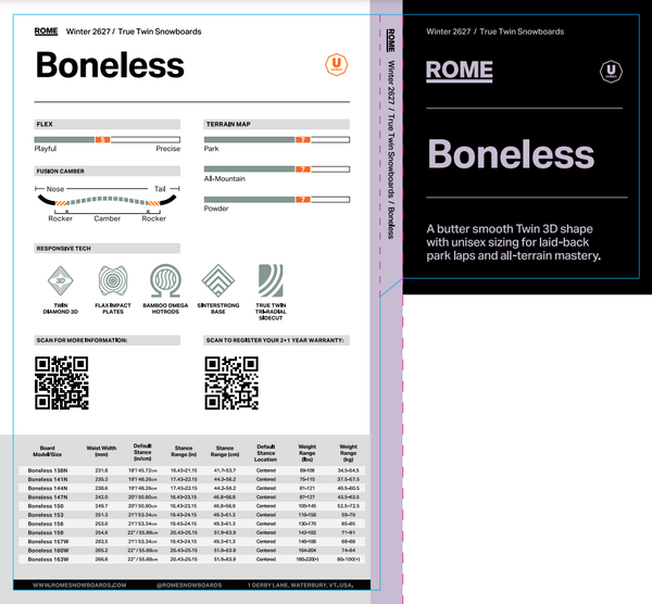Rome Boneless Snowboard 2027