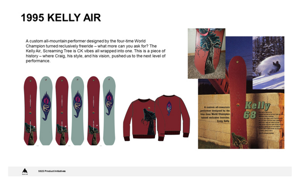 Burton Kelly Air Icon Series Snowboard 2023