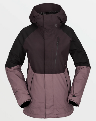 Volcom Women's Aris Insulated Gore-Tex Jacket Black/Plum 2023