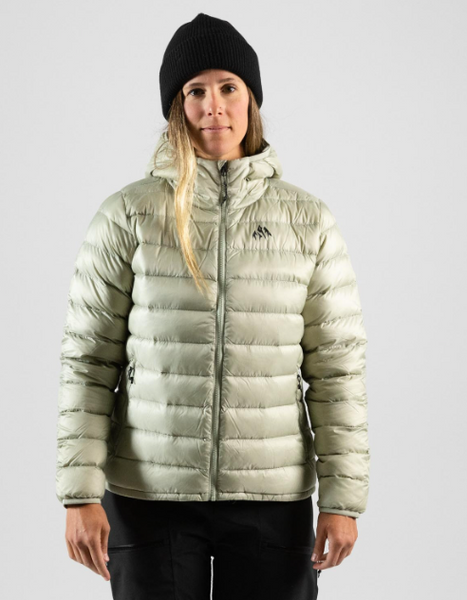 Jones Women's Re-Up Down recycled Hoodie Sage Green 2023