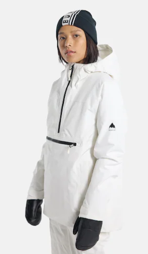 Burton Women's Pillowline GORE-TEX 2L Anorak Jacket Stout White 2023
