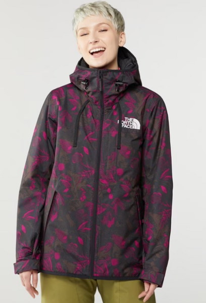The North Face Women's Superlu Jacket Roxbury Pink Halftone Floral  Print/Black