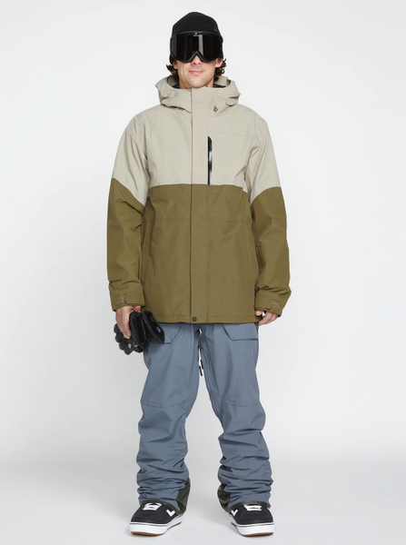 Volcom Men's L Insulated GORE-TEX Jacket Dark Khaki 2023
