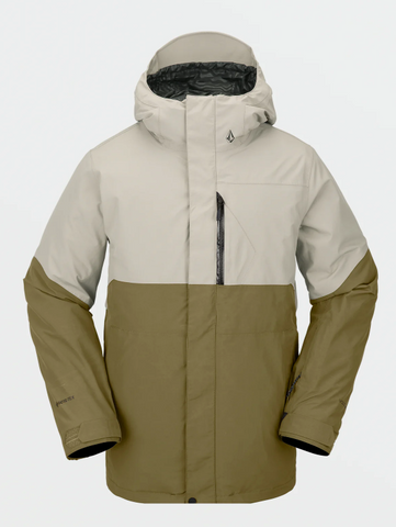 Volcom Men's L Insulated GORE-TEX Jacket Dark Khaki 2023