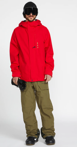 Volcom Men's Dua Insulated GORE-TEX Jacket Red 2023