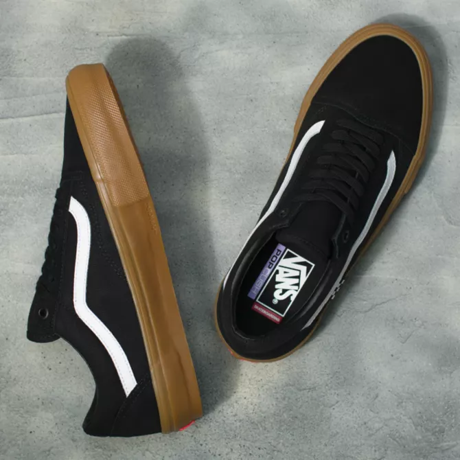 All black 2025 gum sole vans